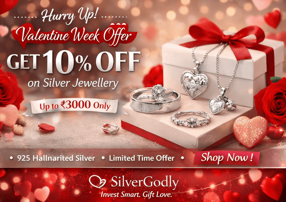 Valentine Week Sale – Get 10% OFF Silver Jewellery |