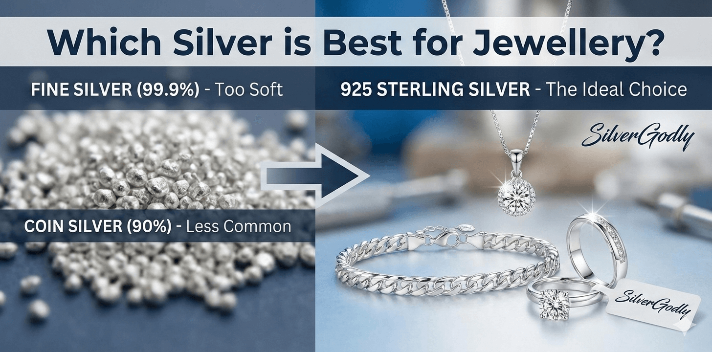 Which silver is best for jewellery featuring 925 sterling silver jewellery by SilverGodly