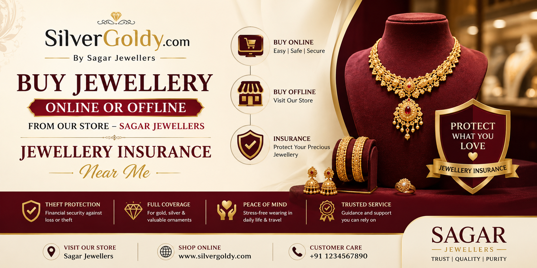 Jewellery Insurance Near Me – Sagar Jewellers (SilverGoldy.com)