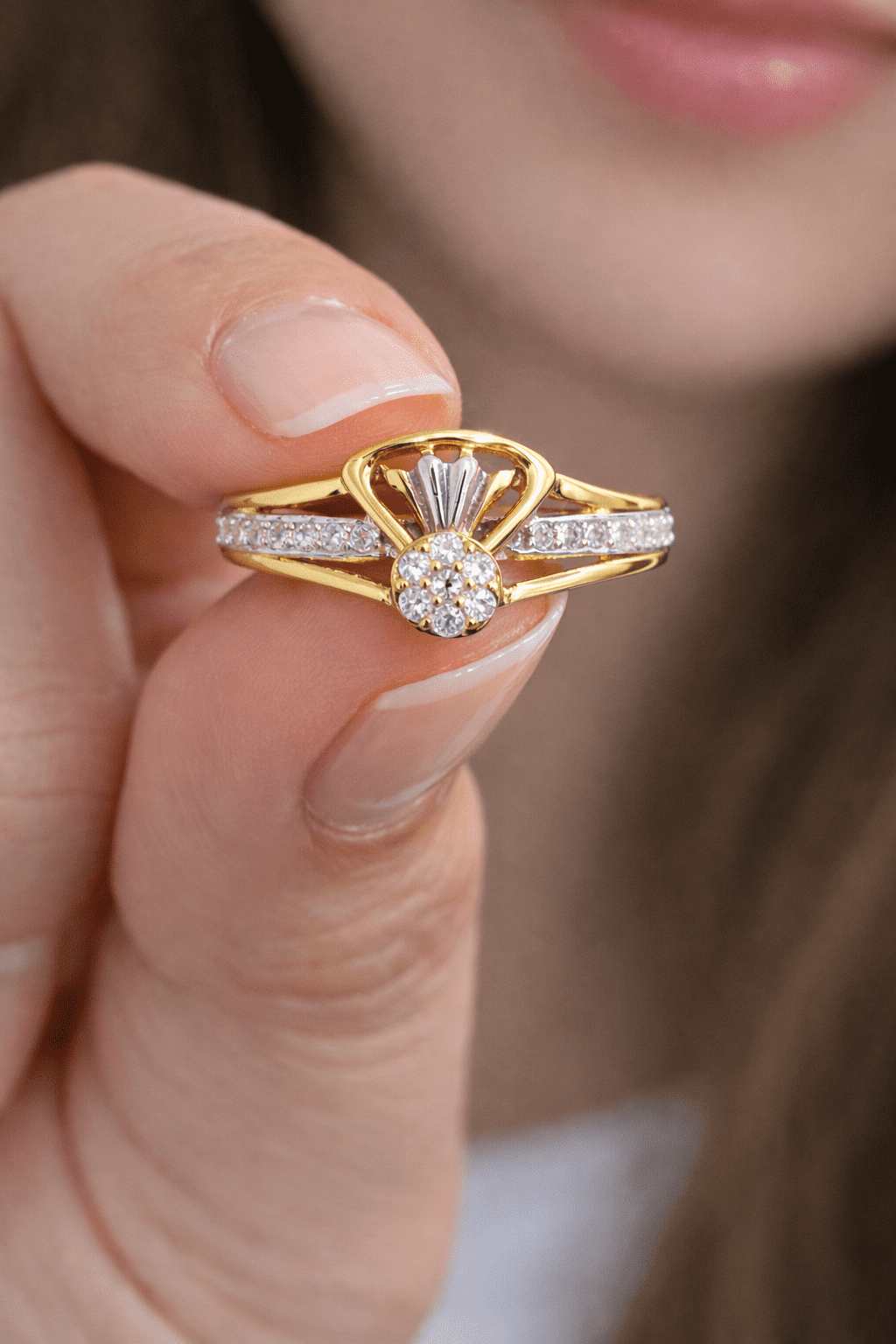 remium 9 karat gold ring simple and classy jewellery SilverGodly India