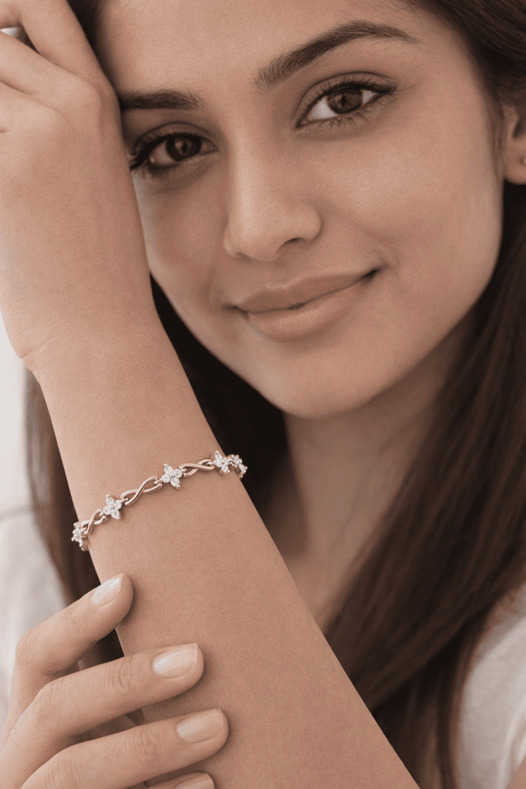 Star. Italian silver Bracelet